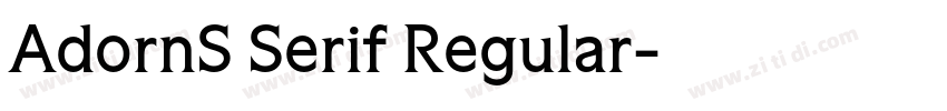 AdornS Serif Regular字体转换